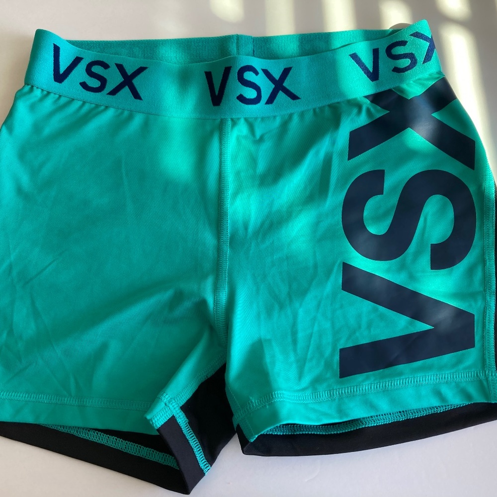 Victoria Secret Gym shorts aqua and black